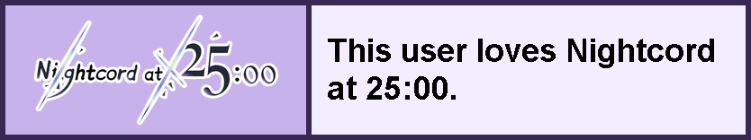 A userbox that says 'This user loves Nightcord at 25:00' with the unit's logo. 